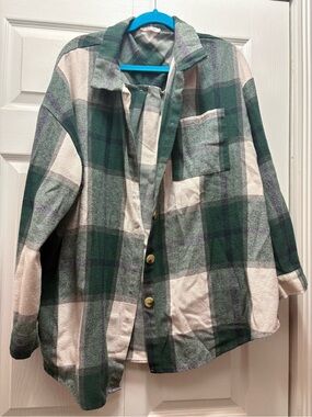 Plaid plus size Jacket